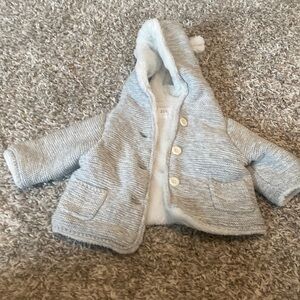 Baby Gap Sherpa Lined Hooded Sweater